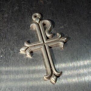 Retired James Avery Shepherd Hook Cross Pendant (2)